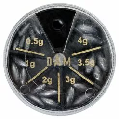 D.A.M. DAM Lead Assortment 80g - Olive W.Hole