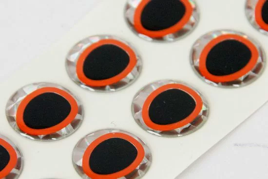 Fly-Dressing Epoxy Eyes 9,0 Mm Oval Dubbel