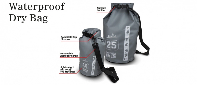Molix Waterproof Dry Bag 25 LT Grey - Image 2